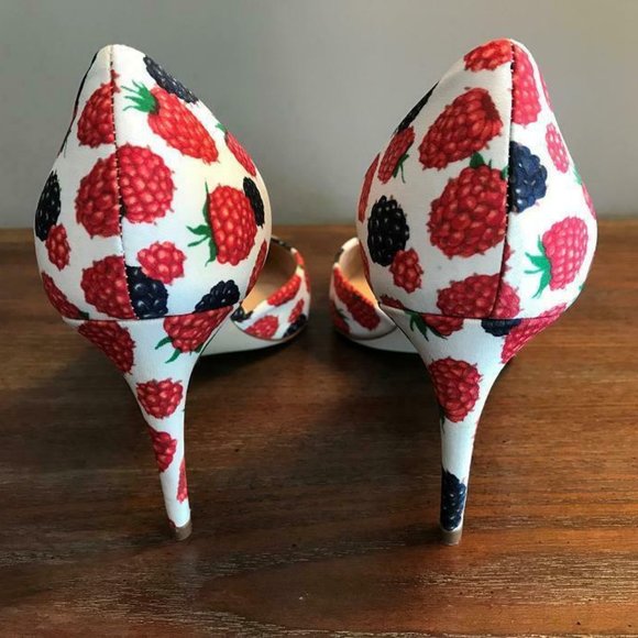 NEW in Box J.Crew $258 d'Orsay Pumps in Berry Print G0925 - Picture 4 of 7